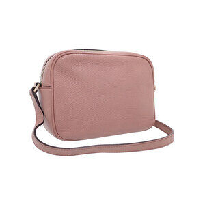 Gucci Disco GG Soho Tassel Pebbled Interlocking Leather Crossbody Pink Bag